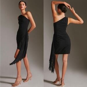 NWOT Hutch for Anthropologie Ruched Fringe Dress